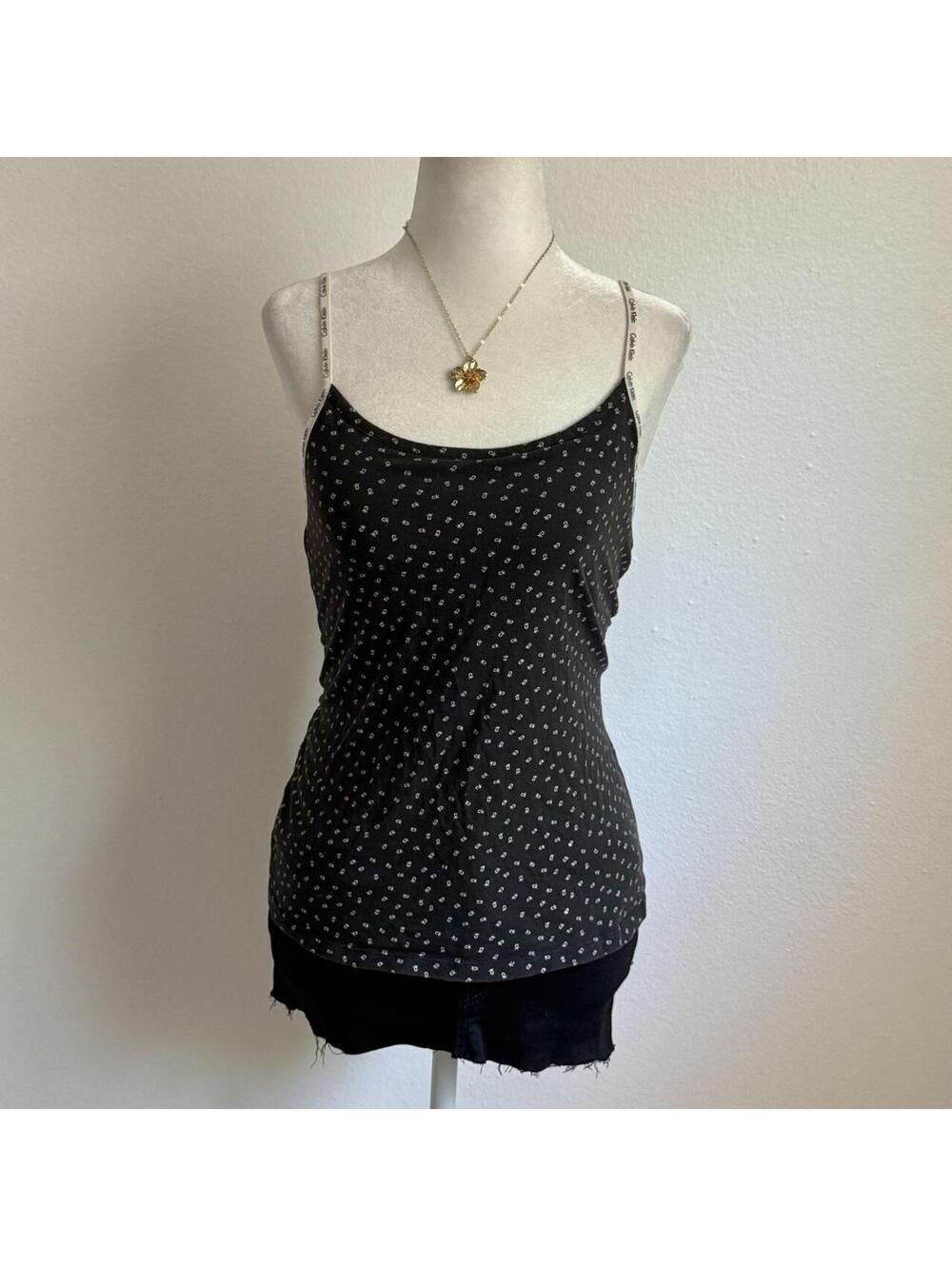 ੈ✩‧₊˚y2k calvin klein logo tank top